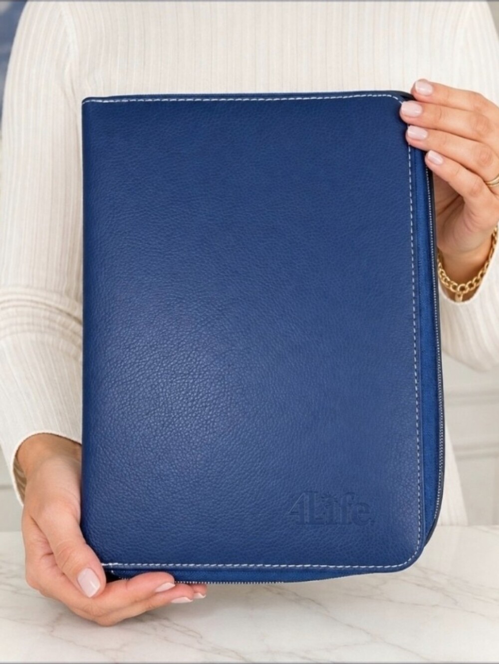 4Life | 3-Ring Binder Organizer Portfolio | 11" x 7" | Y2K Office Style | NWOT